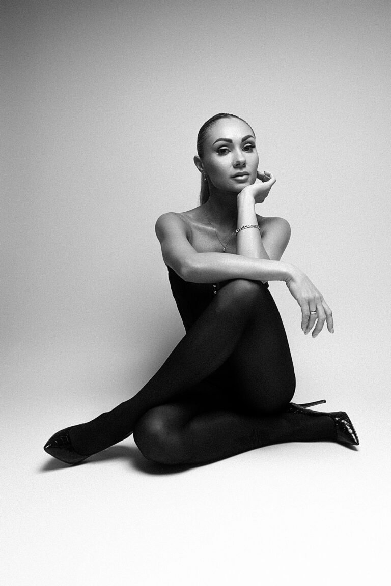 Black and white portrait by RZ Photography & Film